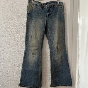 Kate Moss Topshop Vintage Style Light Wash Jeans